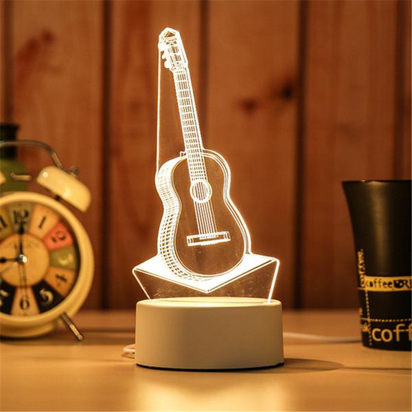 Lampe 3D Guitare