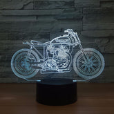Lampe 3D Moto Ancienne