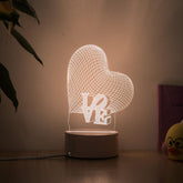 Lampe 3D Coeur LED