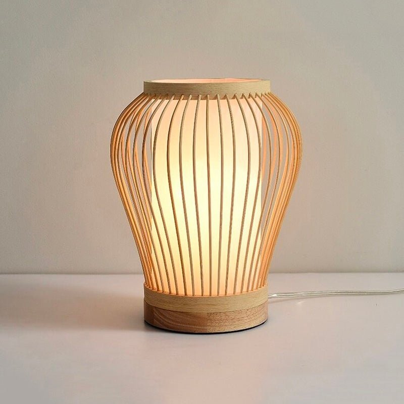 Lampe de chevet en bambou + variateur EGG or EYE.