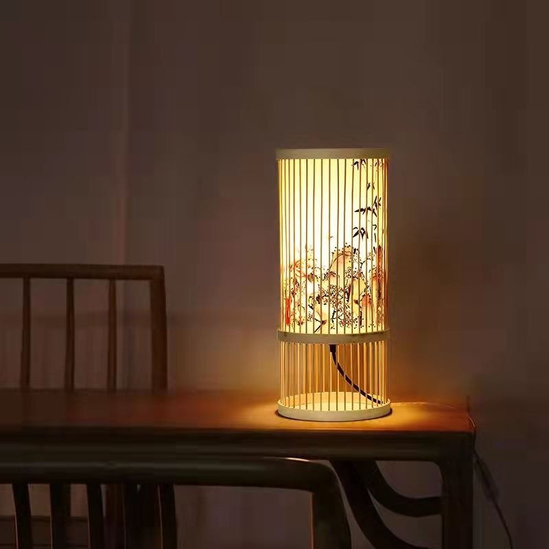 Lampe de chevet Japonaise Bambou Zen