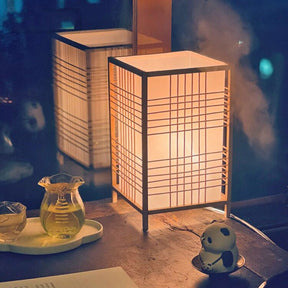 Lampe de chevet Japonaise Carré