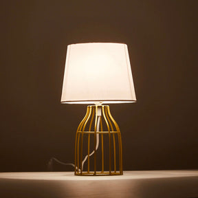 Lampe de Chevet Rétro Métal Or/Blanc