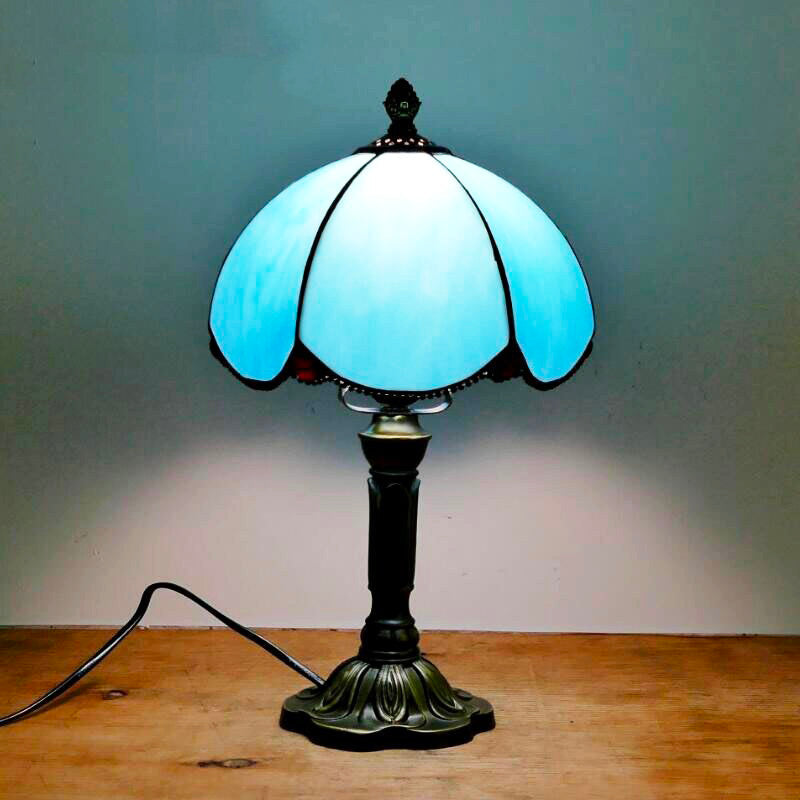 Lampe de Chevet Vintage Tiffany Bleue