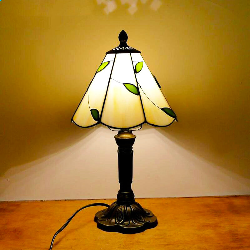 Lampe de Chevet Vintage Tiffany Jaune