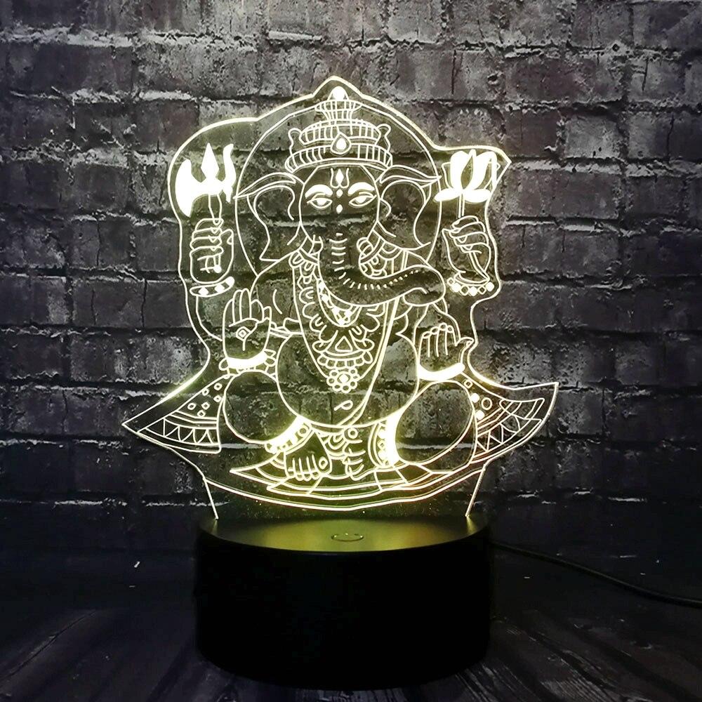 Lampe 3D Hindou