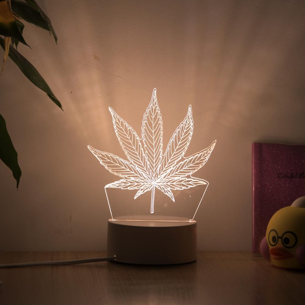 Lampe 3D Marijuana