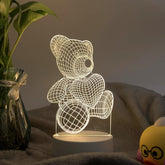 Lampe 3D Nounours Love