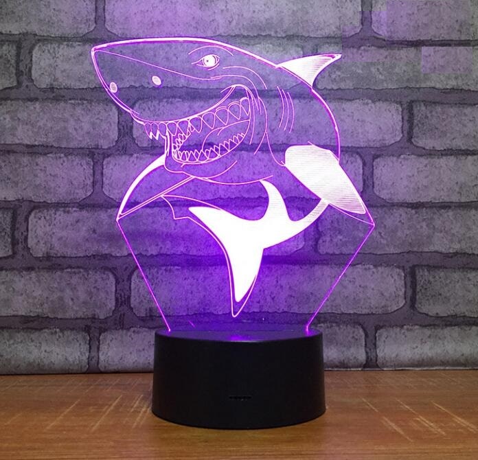 Lampe 3D Shark