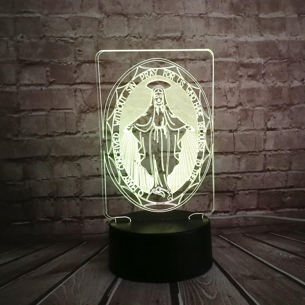 Lampe 3D Vierge Marie
