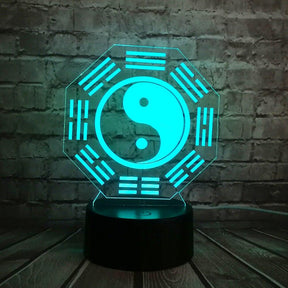 Lampe 3D Yin Yang