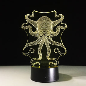 Lampe 3D Octopus